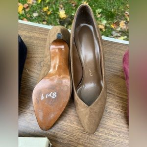 Tan low heel